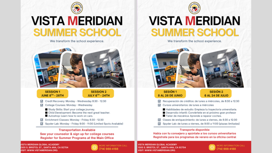 Vista Meridian - Summer School 2026