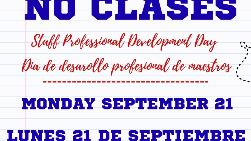 No School - Staff Professional Development