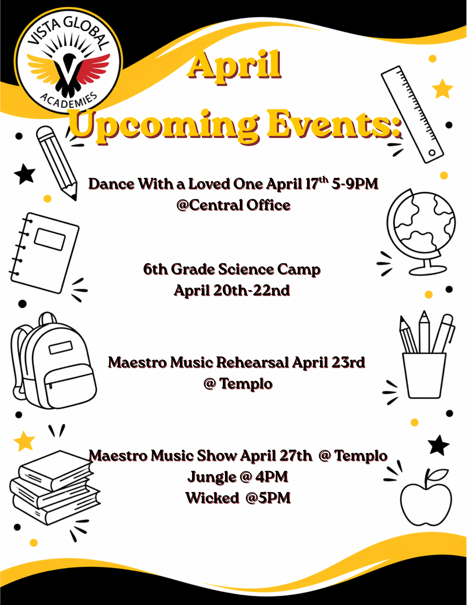 April Announcements